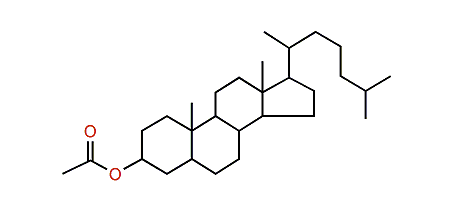 Cholestan-3a-ol acetate